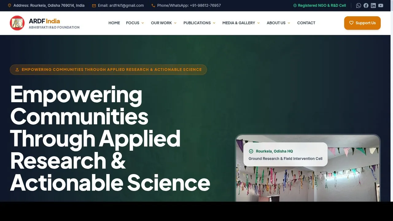 ARDF India R&D Portal