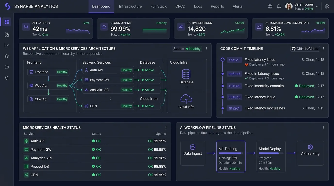 Modern AI Web App Interface